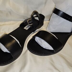 Black Leather Sandals